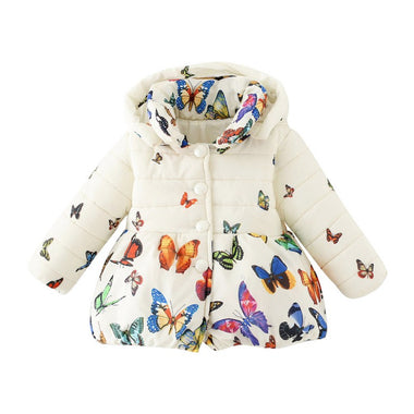 Fashionable Toddler Butterfly Winter Coat